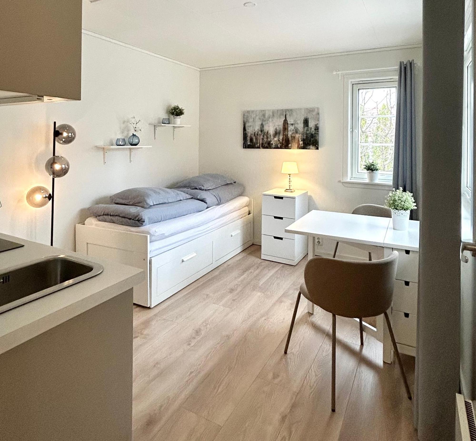 Newly Renovated Studio Apartment - Free Parking And Ev Docking Trondheim Buitenkant foto